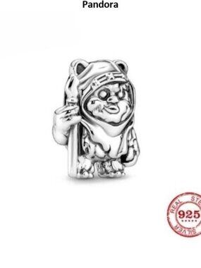 Pandora Sterling Silver 925 Star Wars Ewok Bracelet Charm